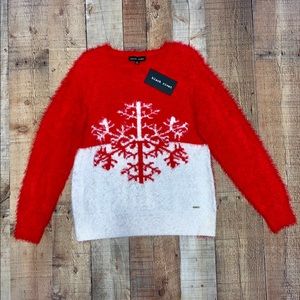 Black Rivet | NWT Red & White Christmas Sweater